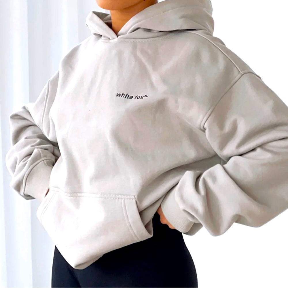 White fox hoodie